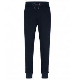 BOSS Men's Porsche Tonal-Mesh Mercerized-Cotton Blend Tracksuit Bottoms Blue $85.68 Pants