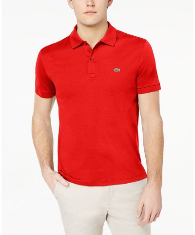 Men’s Regular Fit Soft Touch Short Sleeve Polo Red $33.48 Polo Shirts