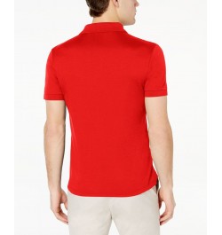 Men’s Regular Fit Soft Touch Short Sleeve Polo Red $33.48 Polo Shirts