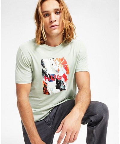 Men's Dobebo Classic-Fit Abstract Logo Graphic T-Shirt Green $23.29 T-Shirts