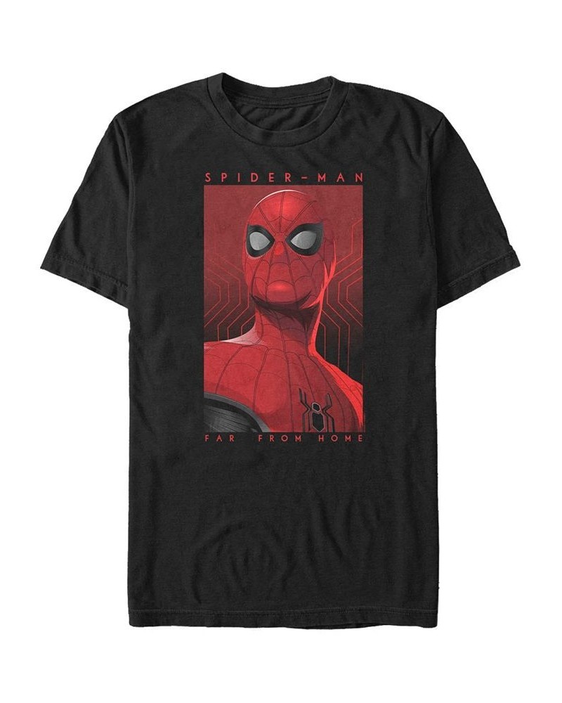 Marvel Men's Spider-Man Far From Home Spider-Man Poster Short Sleeve T-Shirt Black $17.50 T-Shirts