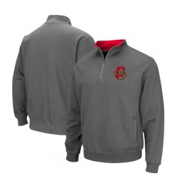 Men's Charcoal Cornell Big Red Tortugas Logo Quarter-Zip Pullover Jacket $27.60 Sweatshirt