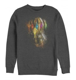 Marvel Men's Avengers Endgame Painted Thanos Gauntlet, Crewneck Fleece Gray $32.44 Sweatshirt