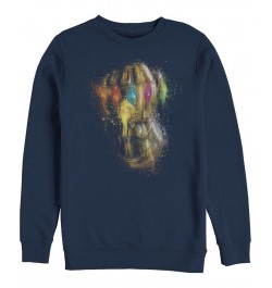 Marvel Men's Avengers Endgame Painted Thanos Gauntlet, Crewneck Fleece Gray $32.44 Sweatshirt