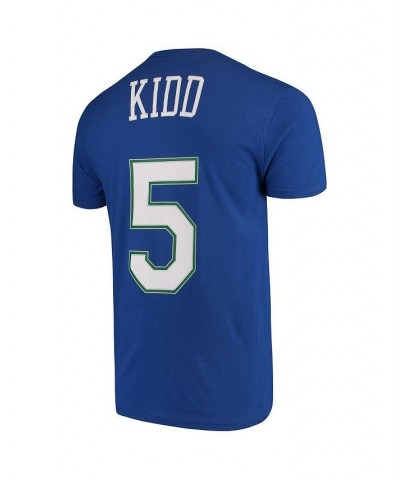 Men's Jason Kidd Blue Dallas Mavericks Hardwood Classics Team Name and Number T-shirt $23.64 T-Shirts