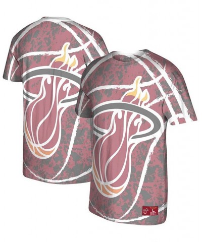 Men's Red Miami Heat Hardwood Classics Jumbotron T-shirt $29.57 T-Shirts