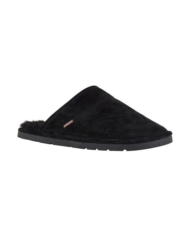 Men's Scuff Slippers Black $34.19 Shoes