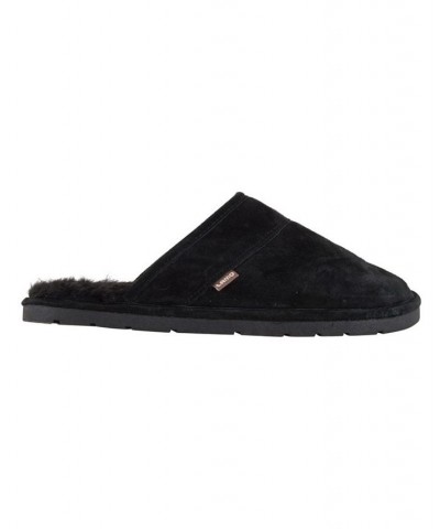 Men's Scuff Slippers Black $34.19 Shoes