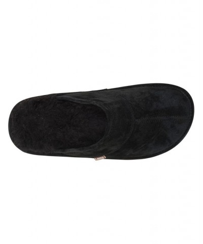 Men's Scuff Slippers Black $34.19 Shoes