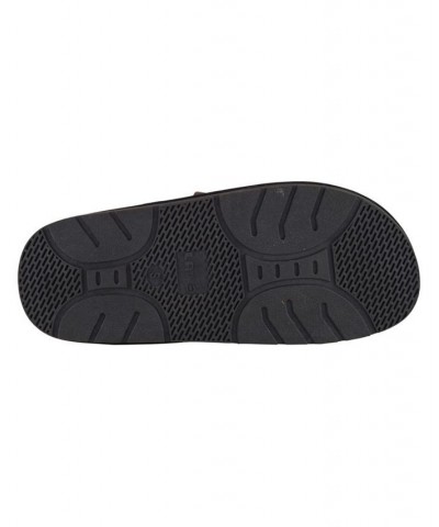 Men's Scuff Slippers Black $34.19 Shoes