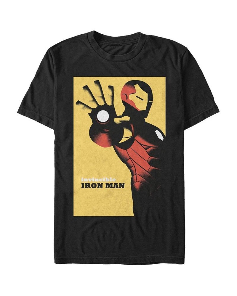 Marvel Men's Iron Man Invincible Poster, Short Sleeve T-shirt Black $15.05 T-Shirts