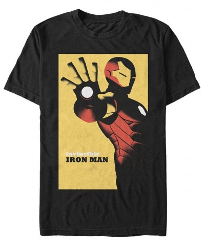 Marvel Men's Iron Man Invincible Poster, Short Sleeve T-shirt Black $15.05 T-Shirts