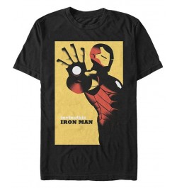 Marvel Men's Iron Man Invincible Poster, Short Sleeve T-shirt Black $15.05 T-Shirts