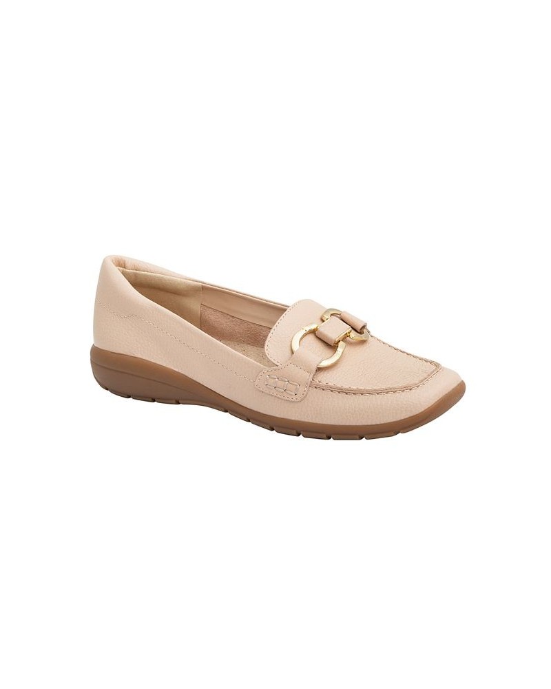 Women's Avienta Slip-on Casual Flat Loafers White $45.39 Shoes