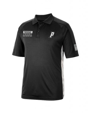 Men's Black Providence Friars OHT Military-Inspired Appreciation Snow Camo Polo Shirt $31.79 Polo Shirts