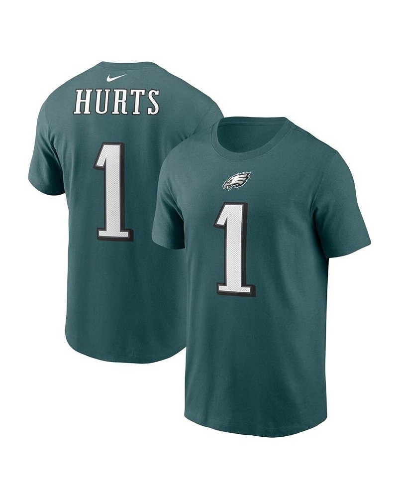 Men's Jalen Hurts Midnight Green Philadelphia Eagles Player Name & Number T-shirt $28.99 T-Shirts