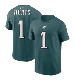 Men's Jalen Hurts Midnight Green Philadelphia Eagles Player Name & Number T-shirt $28.99 T-Shirts