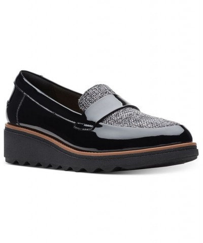 Women's Collection Sharon Gracie Loafers Black $50.14 Shoes