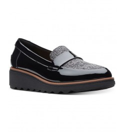 Women's Collection Sharon Gracie Loafers Black $50.14 Shoes