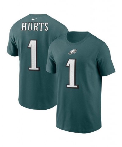 Men's Jalen Hurts Midnight Green Philadelphia Eagles Player Name & Number T-shirt $28.99 T-Shirts