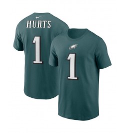 Men's Jalen Hurts Midnight Green Philadelphia Eagles Player Name & Number T-shirt $28.99 T-Shirts