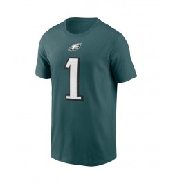 Men's Jalen Hurts Midnight Green Philadelphia Eagles Player Name & Number T-shirt $28.99 T-Shirts