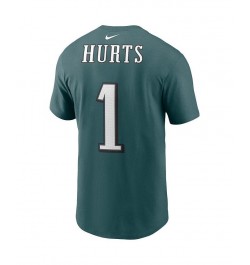 Men's Jalen Hurts Midnight Green Philadelphia Eagles Player Name & Number T-shirt $28.99 T-Shirts