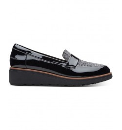 Women's Collection Sharon Gracie Loafers Black $50.14 Shoes