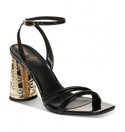 Women's Kayden Strappy Dress Sandals Black $56.00 Shoes