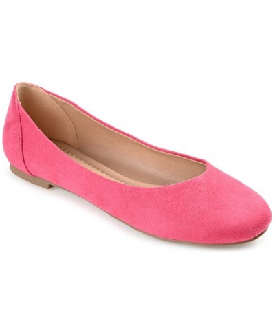 Women's Comfort Kavn Flats Pink $36.80 Shoes