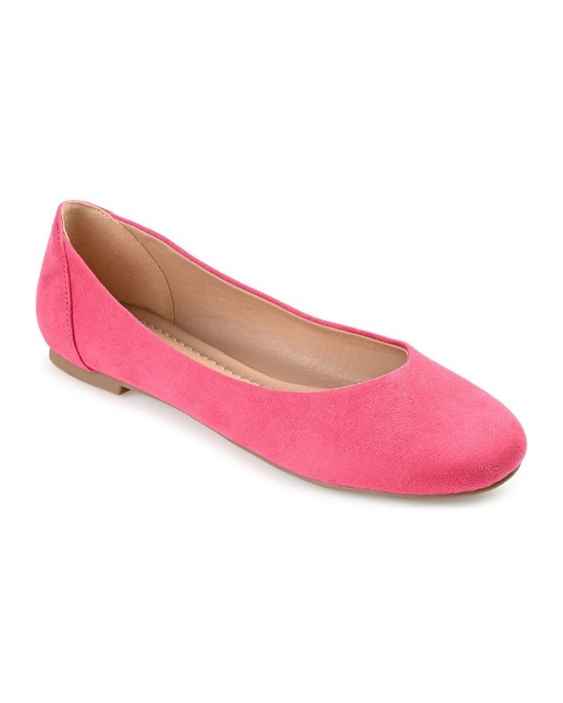 Women's Comfort Kavn Flats Pink $36.80 Shoes