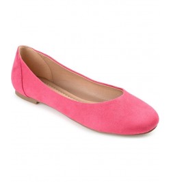 Women's Comfort Kavn Flats Pink $36.80 Shoes