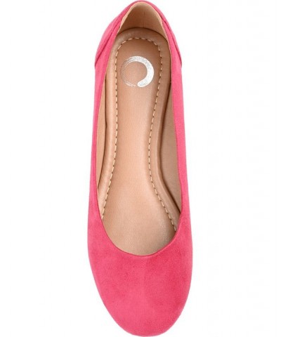 Women's Comfort Kavn Flats Pink $36.80 Shoes