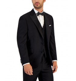 Men's Classic-Fit UltraFlex Stretch Black Peak Lapel Tuxedo Jacket Black $65.88 Suits