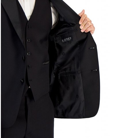 Men's Classic-Fit UltraFlex Stretch Black Peak Lapel Tuxedo Jacket Black $65.88 Suits