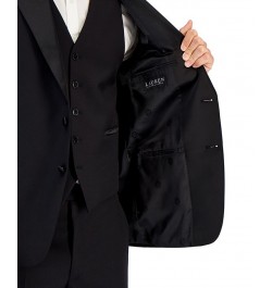 Men's Classic-Fit UltraFlex Stretch Black Peak Lapel Tuxedo Jacket Black $65.88 Suits