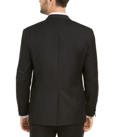 Men's Classic-Fit UltraFlex Stretch Black Peak Lapel Tuxedo Jacket Black $65.88 Suits