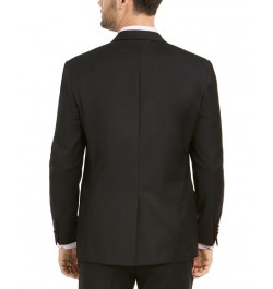 Men's Classic-Fit UltraFlex Stretch Black Peak Lapel Tuxedo Jacket Black $65.88 Suits