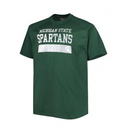 Men's Green Michigan State Spartans Big and Tall Raglan T-shirt $18.45 T-Shirts