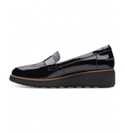 Women's Collection Sharon Gracie Loafers Black $50.14 Shoes