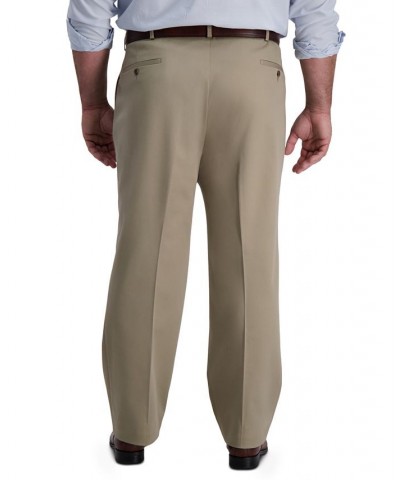 Men's Big & Tall Iron Free Premium Khaki Classic-Fit Pleated Pant Tan/Beige $32.44 Pants