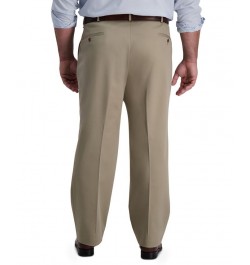 Men's Big & Tall Iron Free Premium Khaki Classic-Fit Pleated Pant Tan/Beige $32.44 Pants