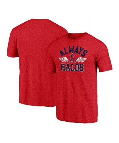 Men's Branded Heathered Red Los Angeles Angels Hometown Tri-Blend T-shirt $19.80 T-Shirts