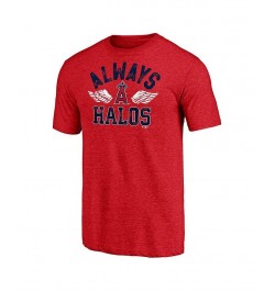 Men's Branded Heathered Red Los Angeles Angels Hometown Tri-Blend T-shirt $19.80 T-Shirts