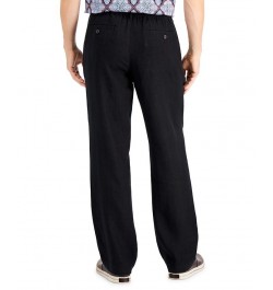 Men's 100% Linen Pants Deep Black $18.00 Pants