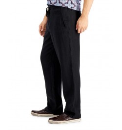 Men's 100% Linen Pants Deep Black $18.00 Pants