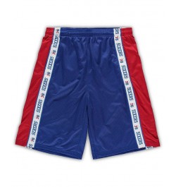 Men's Branded Royal, Red Philadelphia 76ers Big and Tall Tape Mesh Shorts $24.50 Shorts