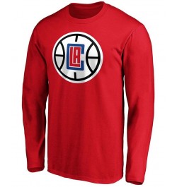 Men's Paul George Red LA Clippers Team Playmaker Name and Number Long Sleeve T-shirt $19.60 T-Shirts