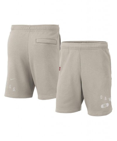 Men's Cream Georgia Bulldogs Fleece Shorts $32.50 Shorts