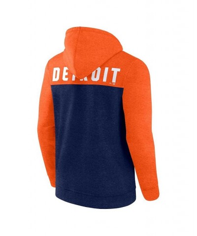 Men's Branded Heathered Navy, Orange Detroit Tigers Blown Away Full-Zip Hoodie $32.80 Sweatshirt